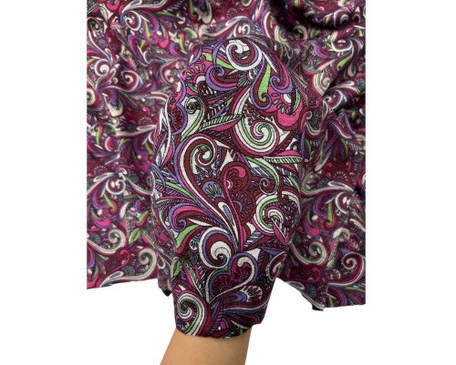 Punto trikotažas Turkiško agurko raštai violetiniame - 1