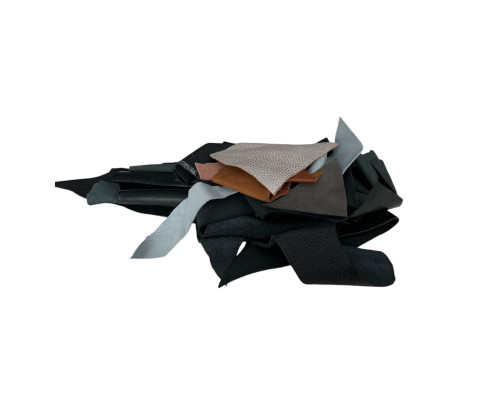 Natural leather scraps set No 26 | 0,248kg.