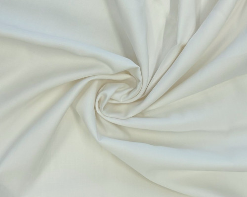 Cotton satin Ekru