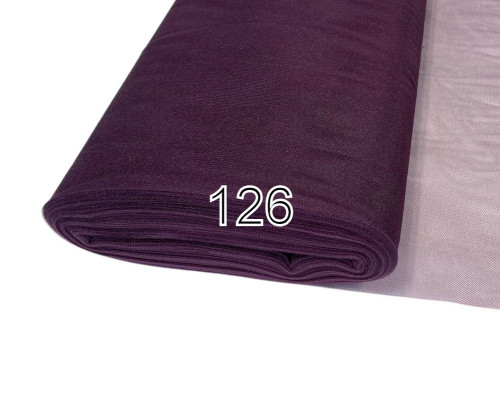 Solid tulle Aubergine | 3m width