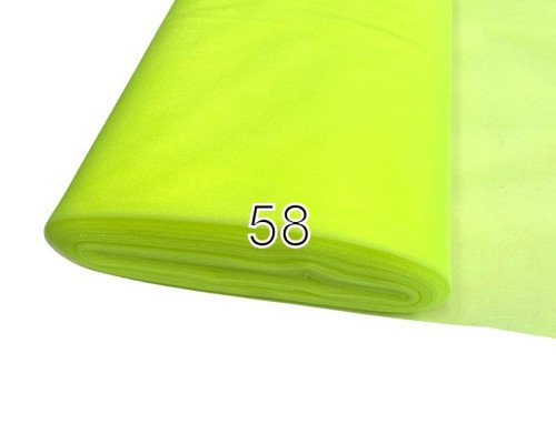 Kietas tiulis Neoninė salotinė | 3m plotis - 1