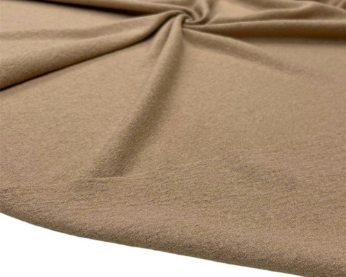 Woollen knitted fabric Sandy "Boiled wool"