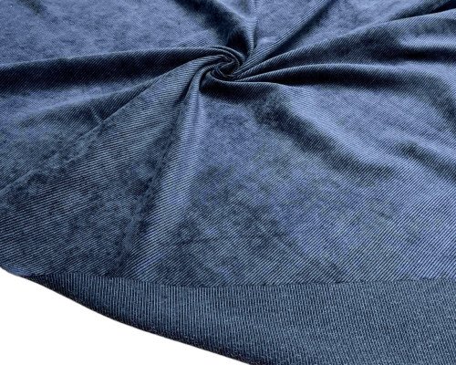 Corduroy with elastane Denim blue