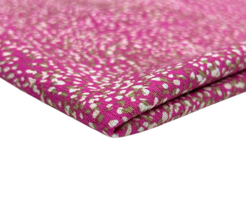 Viscose fabric Spotted in pink