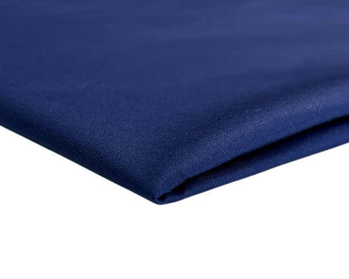 Elasticated cotton fabric Snowball Dark blue