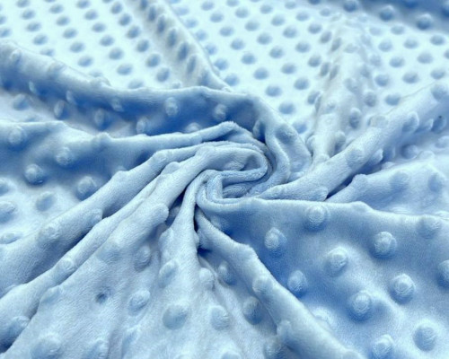 Minky fabric Baby blue