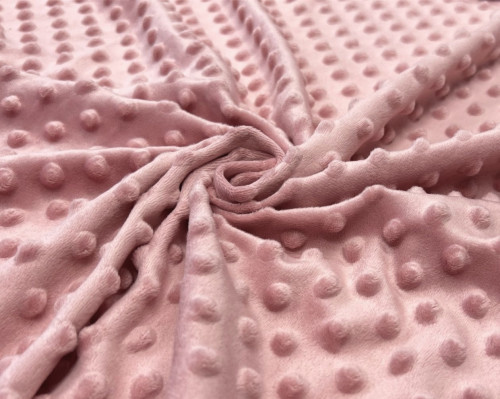 Minky fabric Ash pink