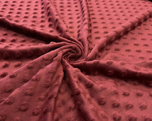 Minky fabric Bordeaux