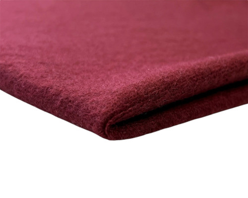 Knitted wool fabric Bordeaux