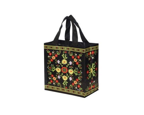 Eco-friendly shopping basket Patterns in black