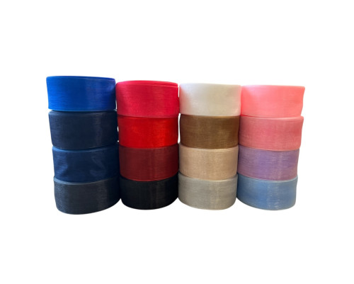 Organza ribbon 40mm | 17 colours