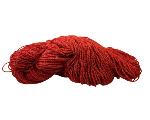 Wool yarn 100gr Bright red