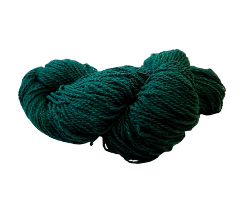 Wool yarn 100gr Dark green