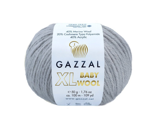 Gazzal XL Baby Wool 817 Pilka - 1