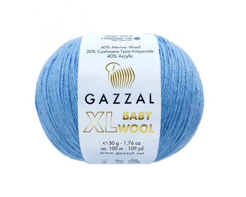 Gazzal XL Baby Wool 813 Šviesiai mėlyna - 1