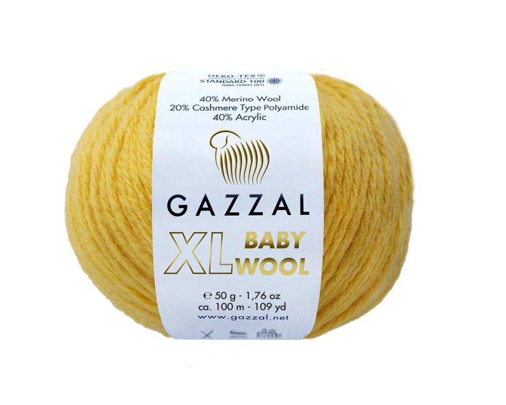 Gazzal XL Baby Wool 812 Geltona - 1