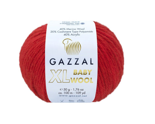 Gazzal XL Baby Wool 811 Raudona - 1