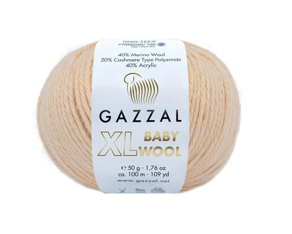 Gazzal XL Baby Wool 839 Smėlio - 1