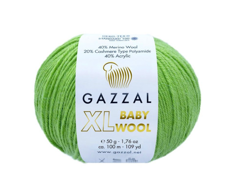 Gazzal XL Baby Wool 838 Sodri žalia - 1