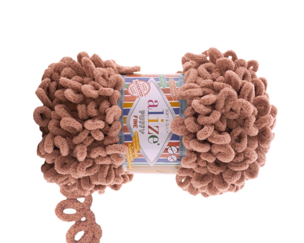 Alize puffy fine 261 Šviesiai ruda - 1