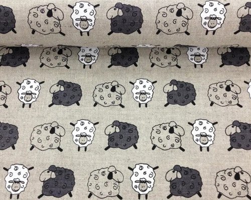 Linen fabric Sheep
