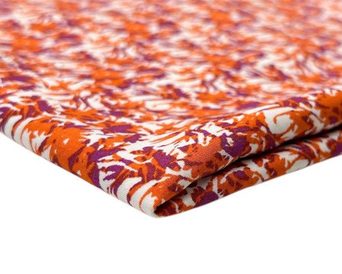 Viscose fabric Patterns in white