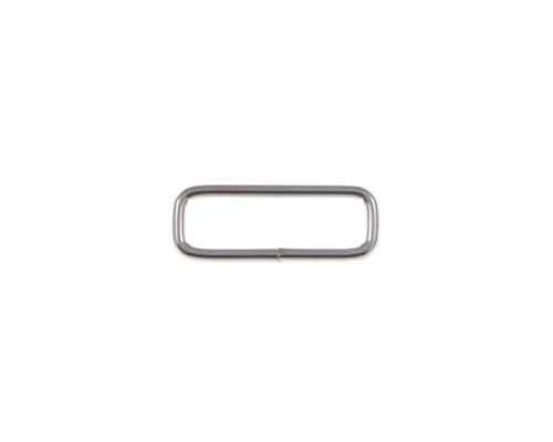 copy of Metal loop - rectangle 25mm Black