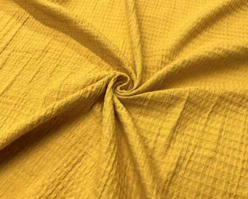 Waffle fabric Yellow