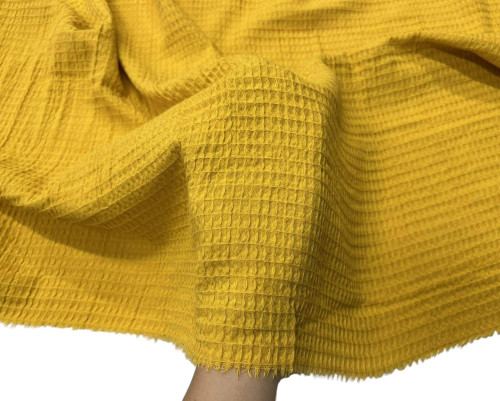 Waffle fabric Yellow