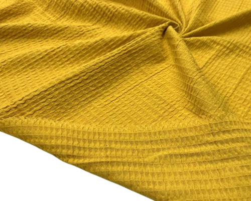 Waffle fabric Yellow