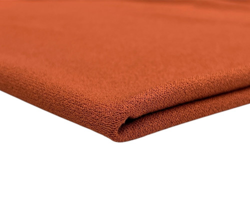 Knitted knitted fabric with viscose Red brick