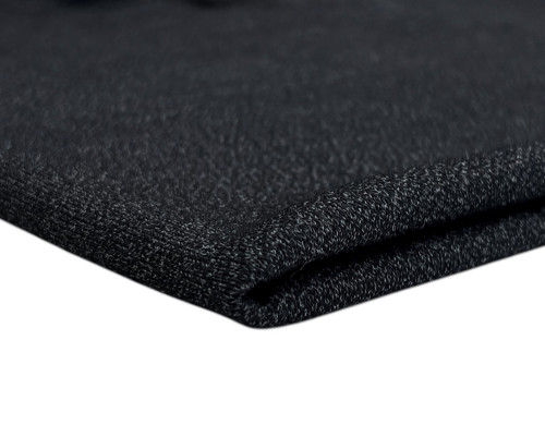 Knitted knitted fabric with viscose Dark grey melange