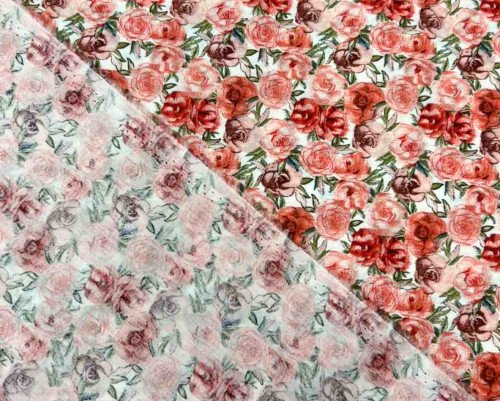 Poplin fabric Roses