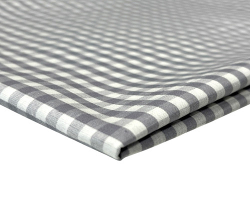 Poplin fabric Grey checks