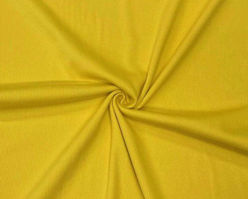 RIB knitted fabric Yellow