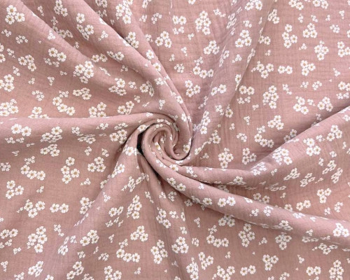 Muslin in daisy ash pink