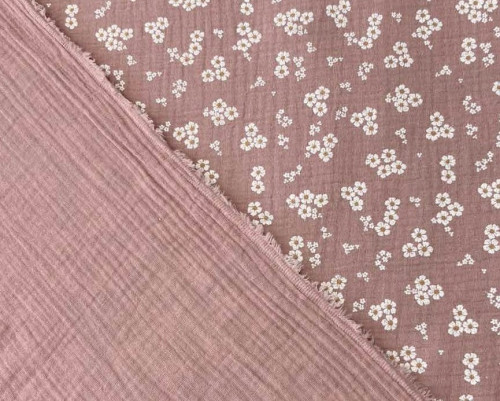 Muslin in daisy ash pink