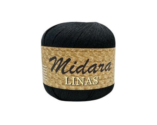 Linen yarn 100gr Black | 940 600m