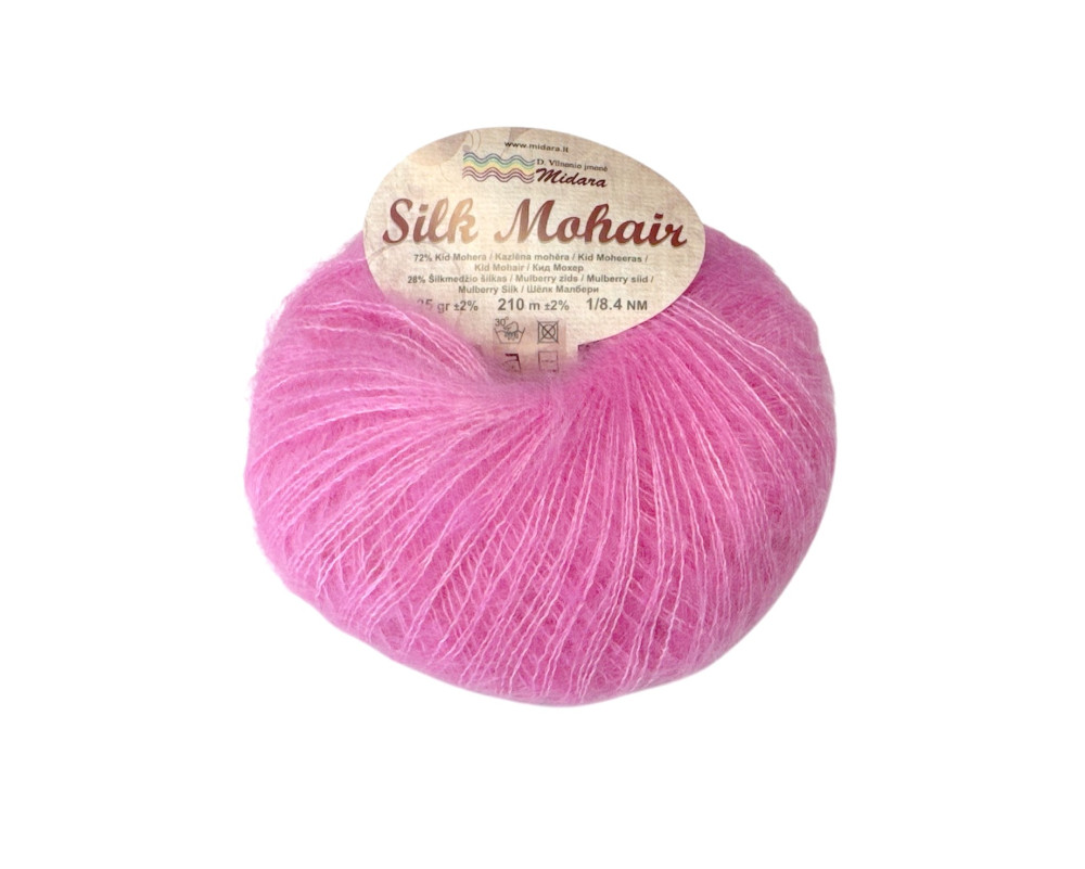 Silk mohair 769 Rožinė - 1