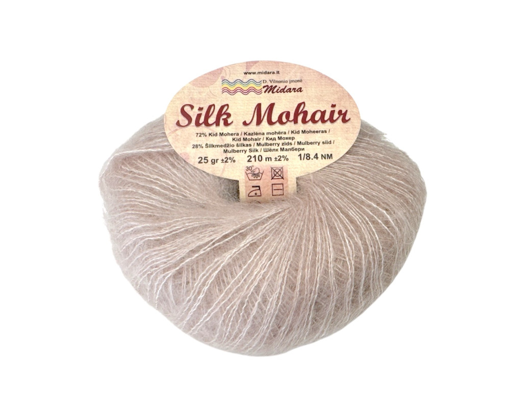 Silk mohair 700 Smėlio rausva - 1