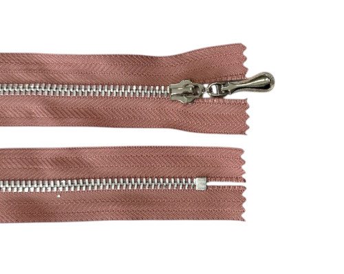 Metalinis užtrauktukas 10cm Pelenų rožinė - 1