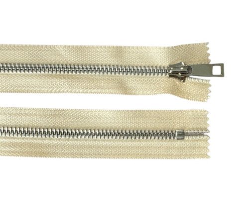 Metalinis užtrauktukas 20cm Kreminis - 1