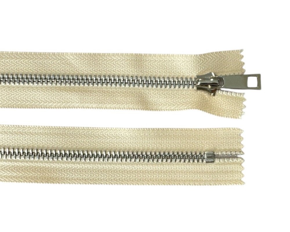 Metalinis užtrauktukas 20cm Kreminis - 1