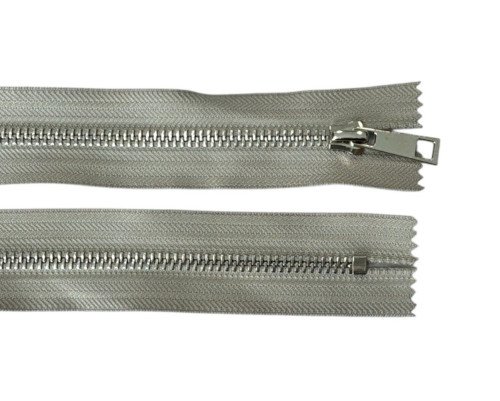 Metalinis užtrauktukas 20cm Šviesiai pilkas - 1