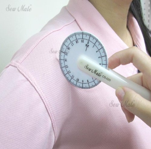 Apvali lekalinė liniuotė su skale - 3