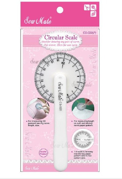 Apvali lekalinė liniuotė su skale - 4