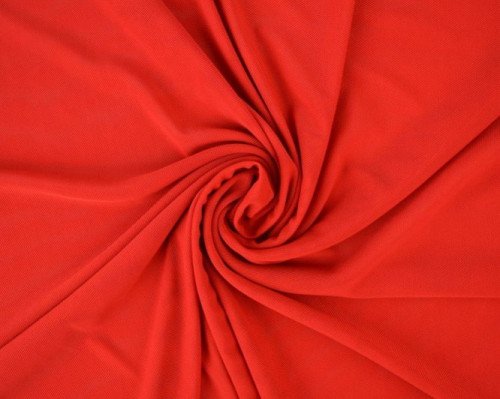 Elasticated tulle - mesh Red