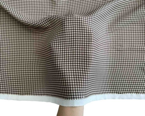 Viskozinis audinys Rudos žąsų kojelės - 1