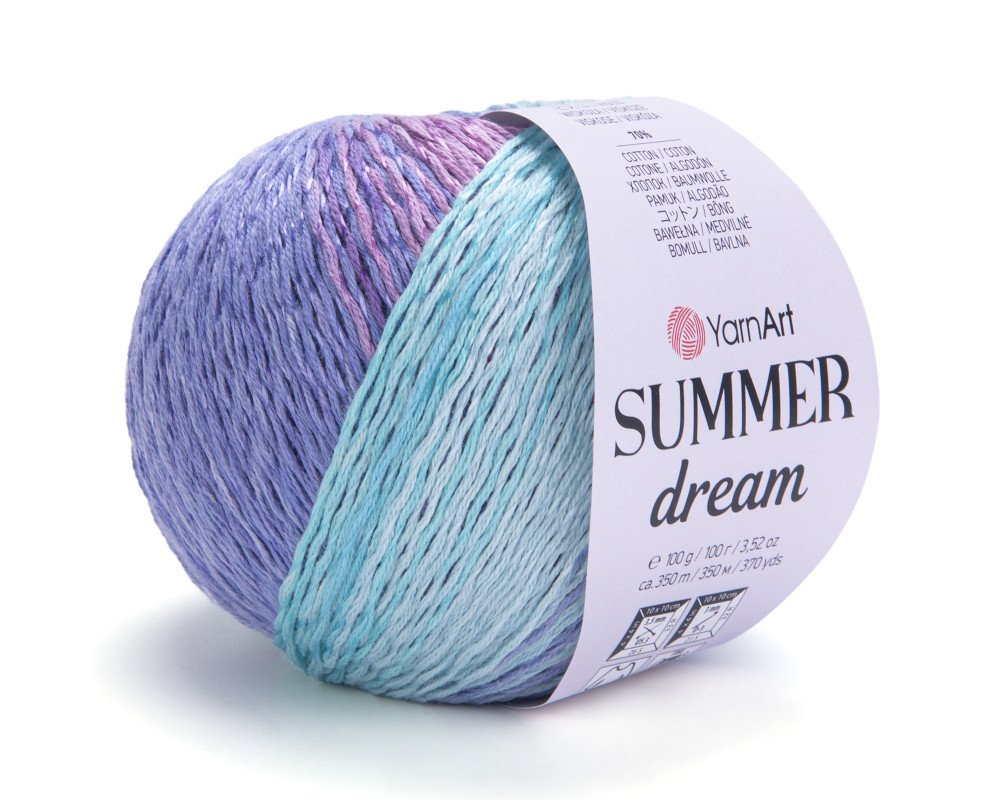 YarnArt Summer dream 4302 Mėtinė/violetinė - 1