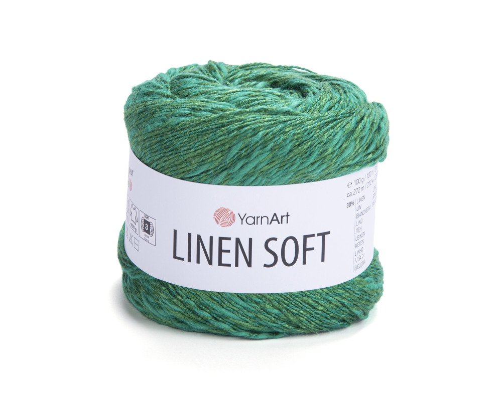 YarnArt Linen Soft 7315 Žalia - 1